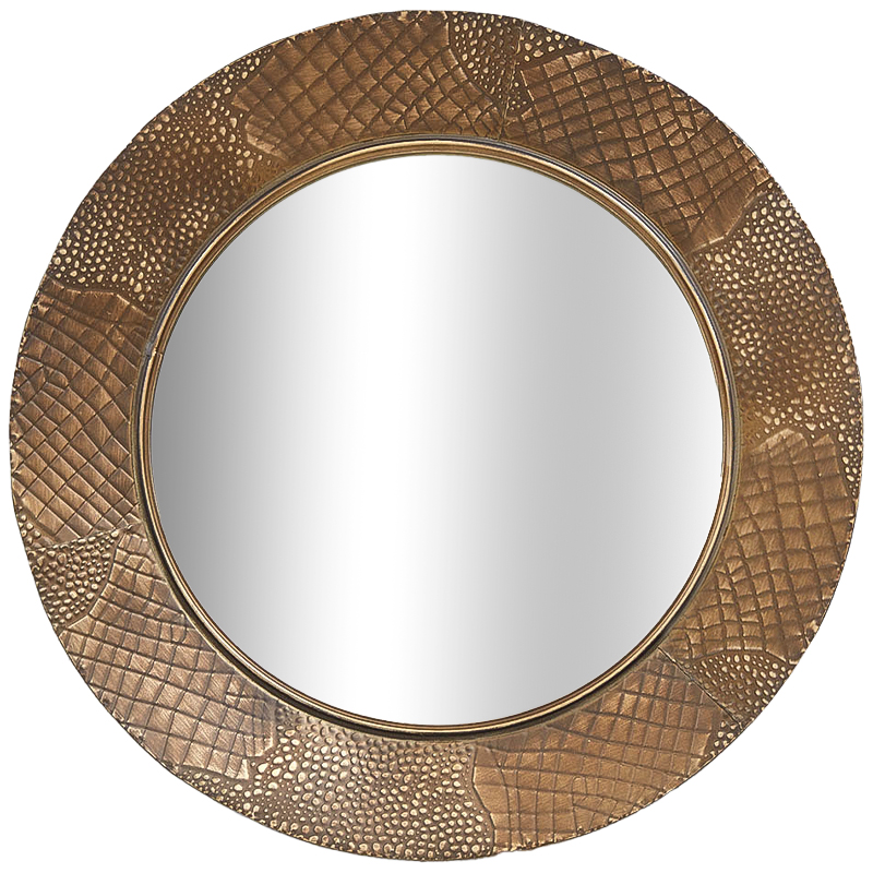 Круглое зеркало Rafferty Round Brass Mirror Латунь Зеркало в Краснодаре | Loft Concept 