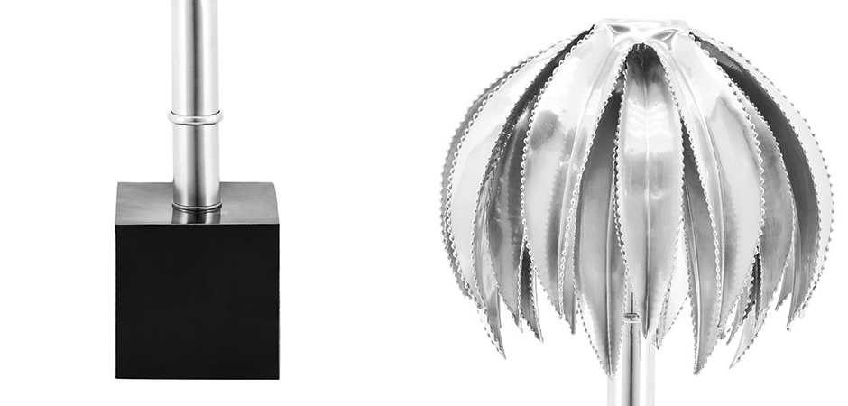 Настольная лампа TABLE LAMP PALMERY Silver - фото №1