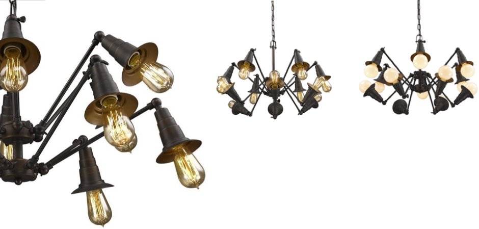 Люстра Loft Spider Chandelier 12 Люстра Loft Spider Chandelier 12 - Loft-Concept в Краснодаре
