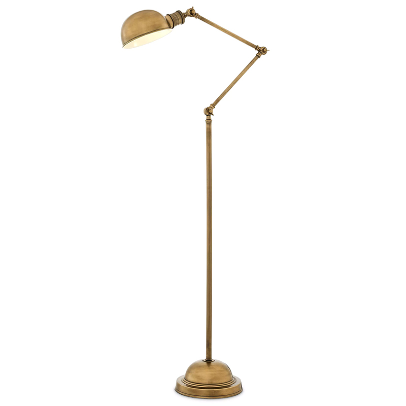 Торшер Eichholtz Floor Lamp Soho Brass Винтажная латунь Латунь в Краснодаре | Loft Concept 