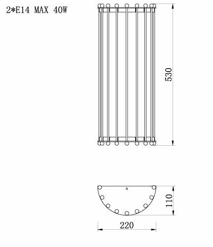 Бра Lantern Tiziano Chromium Sconces в Краснодаре