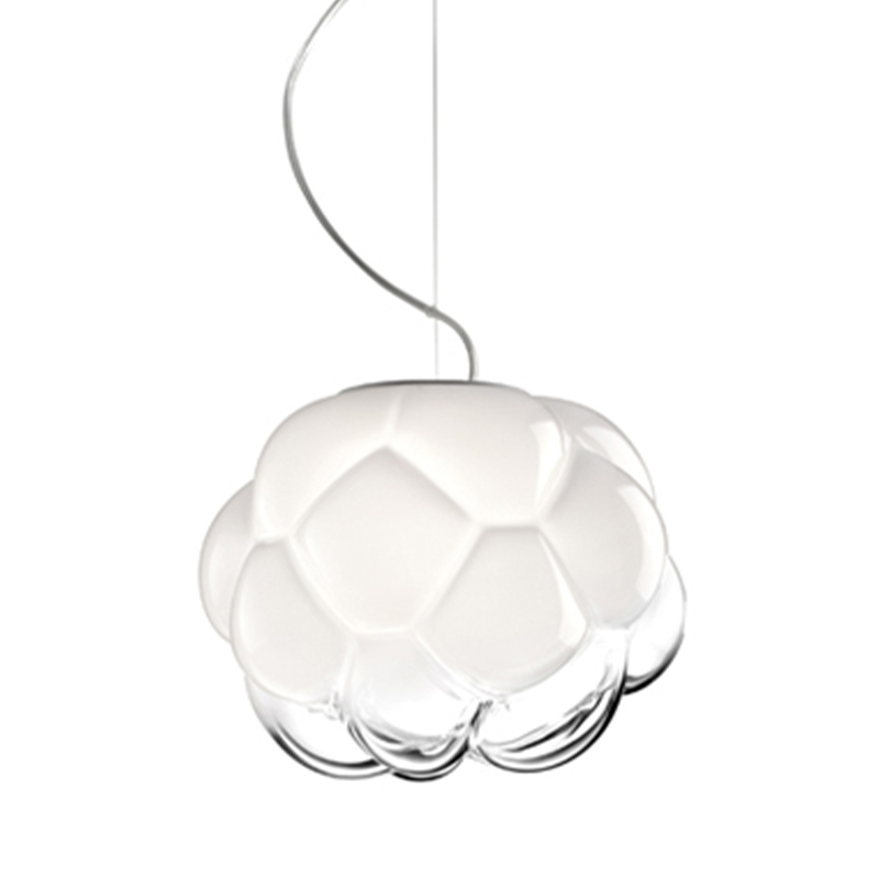 Подвесной светильник Fabbian Cloudy Hanging Lamp Белый Прозрачное Стекло в Краснодаре | Loft Concept 