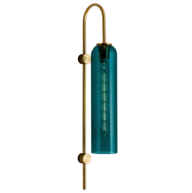 Бра ARTICOLO float Wall Sconce  Drunken Emerald Золотой Бирюзовый в Краснодаре | Loft Concept 