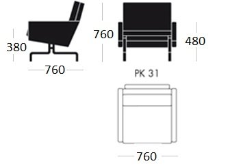 Кресло PK31 1 seat в Краснодаре