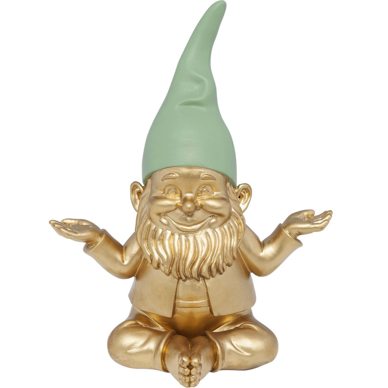 Статуэтка Golden Meditating Gnome Золотой в Краснодаре | Loft Concept 