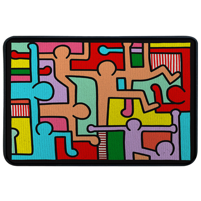 Ковер для прихожей и ванной Keith Haring Rug Мульти в Краснодаре | Loft Concept 