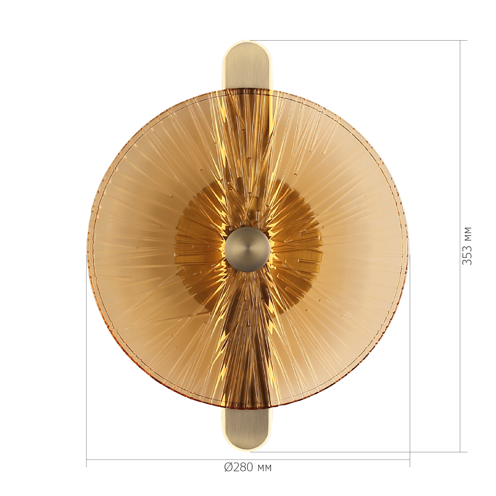 Бра с круглым стеклянным плафоном Gingham в Краснодаре