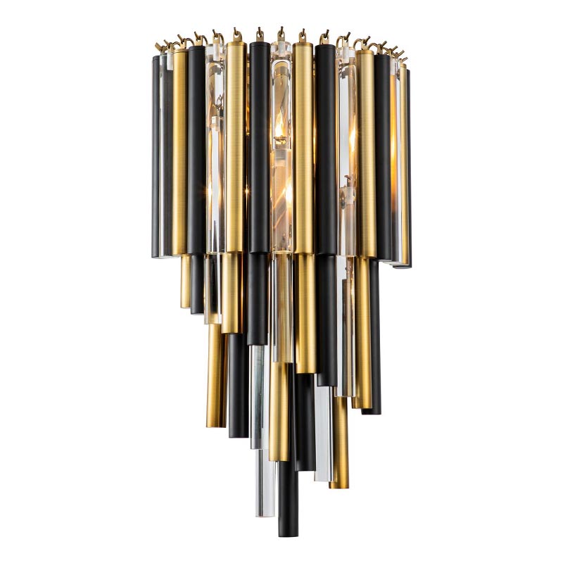 Бра Black Brass Symphony Wall Lamp Черный Латунь Прозрачный (Transparent) в Краснодаре | Loft Concept 