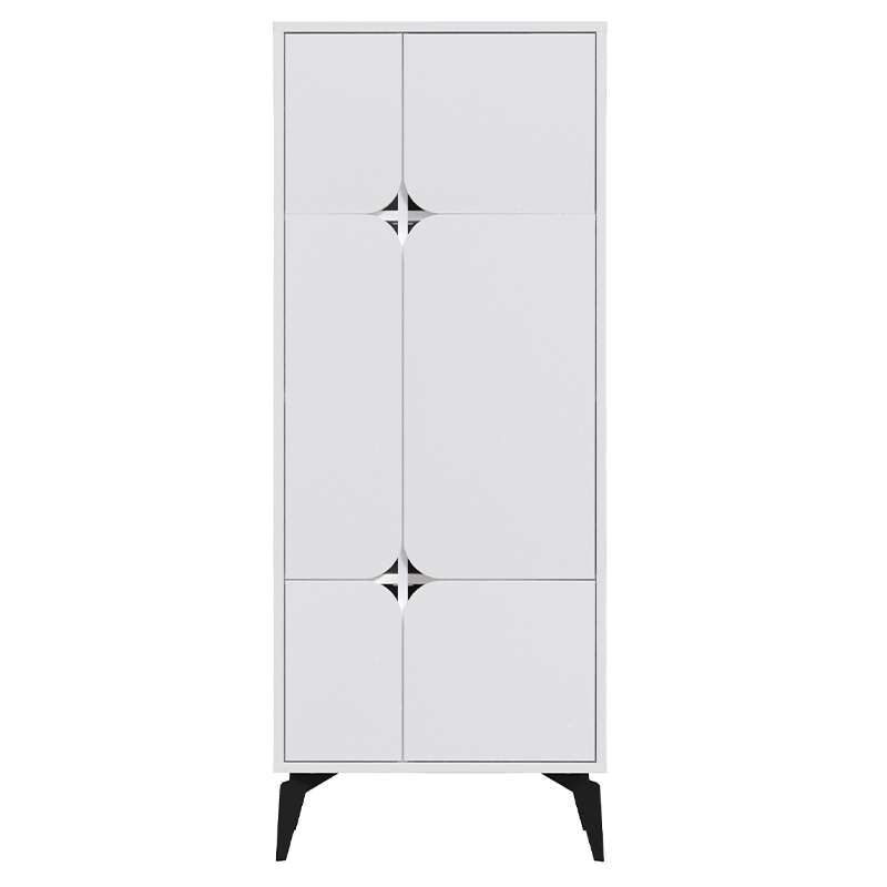 Комод белый с 4-мя дверцами на металлических ножках SPARK MULTIPURPOSE CABINET WHITE Белый в Краснодаре | Loft Concept 