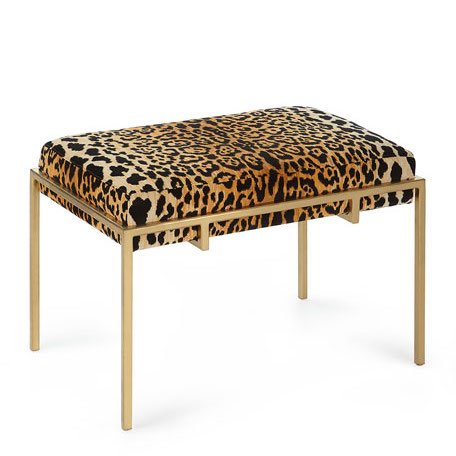 Пуф Metal and Leopard Ottoman Мульти в Краснодаре | Loft Concept 