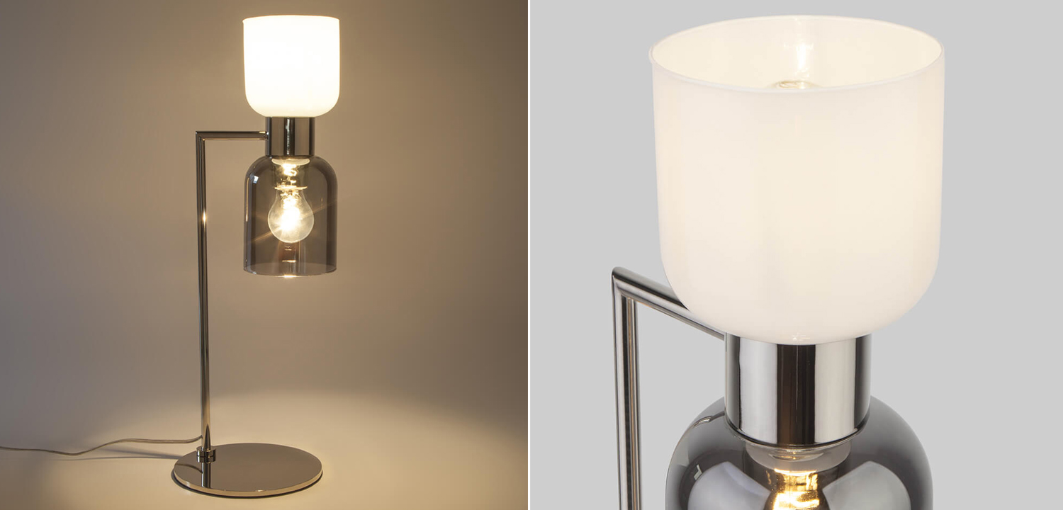 Настольная лампа Light maker studio white and smok - фото