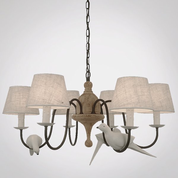 Люстра Norman Bird Chandelier ivory ( слоновая кость ) в Краснодаре | Loft Concept 