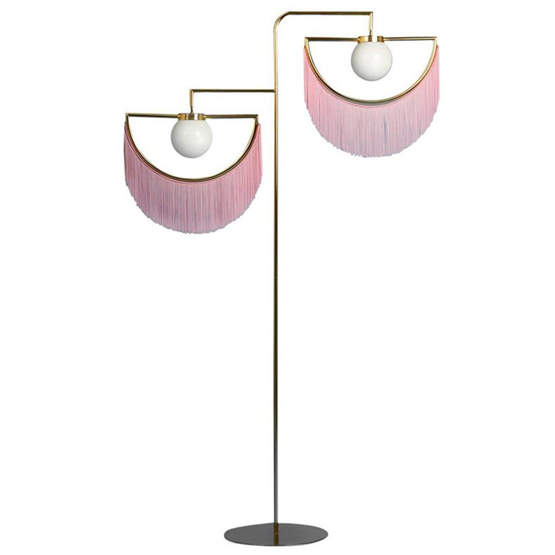 Торшер Inodesign Houtique Masquespacio  Floor lamp Two Золотой Розовый в Краснодаре | Loft Concept 