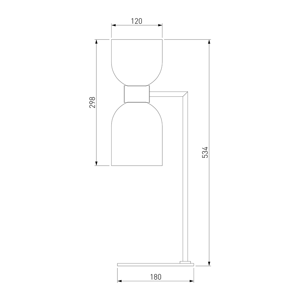 Настольная лампа Light maker studio white and smok brass в Краснодаре