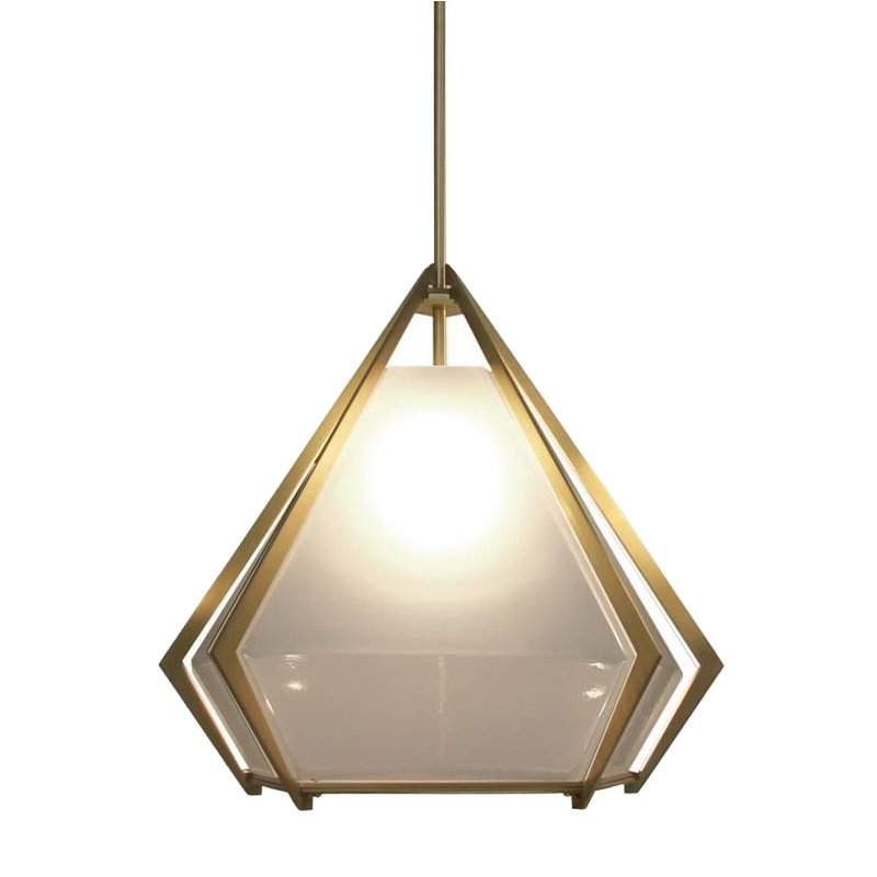 Подвесной светильник Harlow Pendant Lamp white Золотой Белый в Краснодаре | Loft Concept 