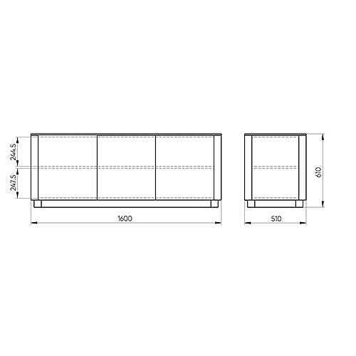 Тумба белая с 3-мя дверцами Tammi  в Краснодаре