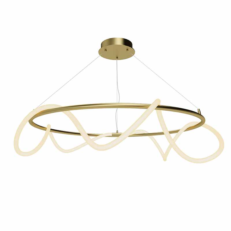 Люстра Luke Lampco Tracer Chandelier Gold 100 Белый матовое золото в Краснодаре | Loft Concept 