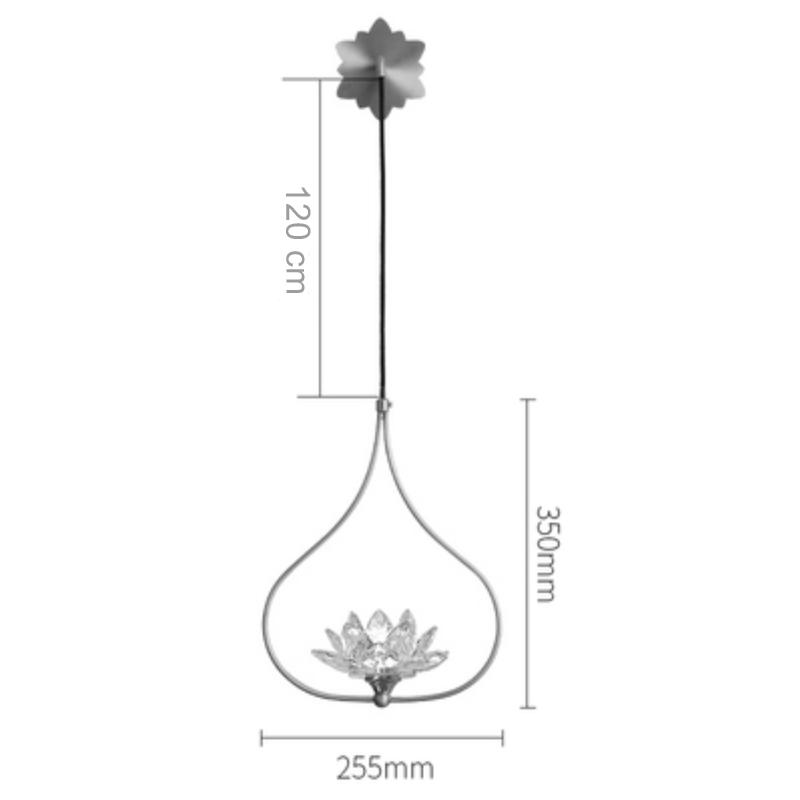 Бра Хрустальный Цветок Лотоса Lotus flower Wall Clear Glass B в Краснодаре