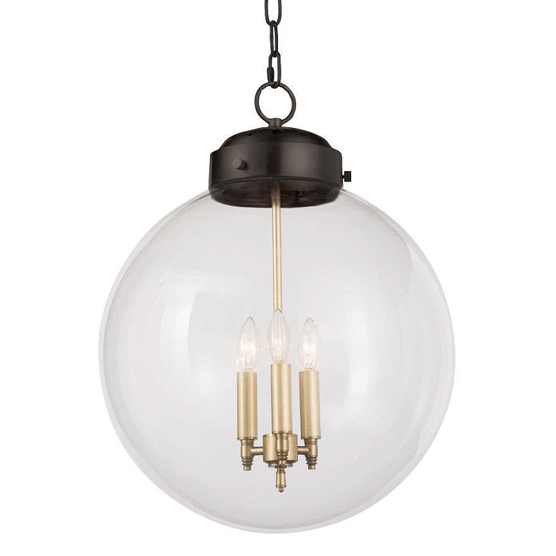 Подвесной светильник Conor Globe Hanging lamp Black Черный Прозрачный (Transparent) в Краснодаре | Loft Concept 