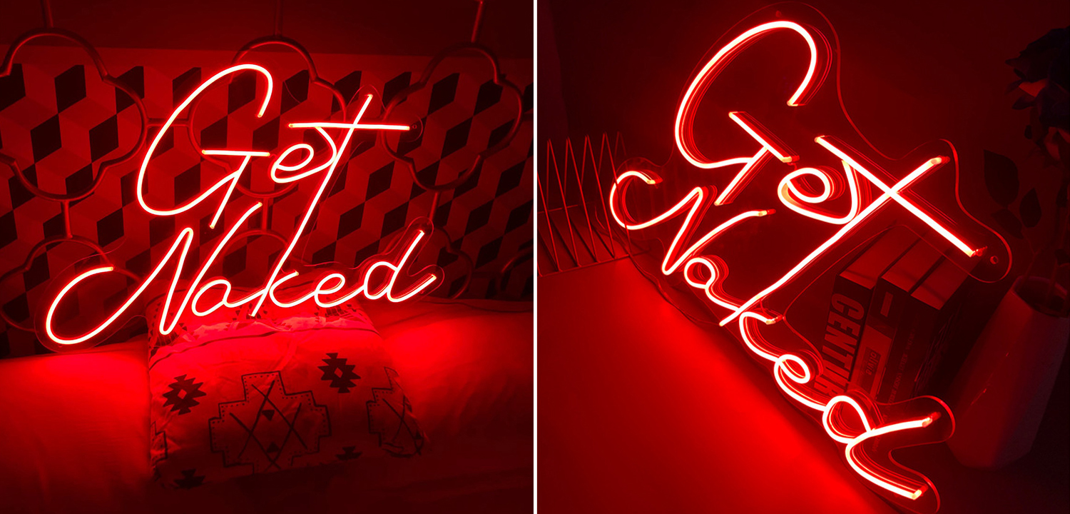 Неоновая настенная лампа Get Naked Neon Wall Lamp - фото
