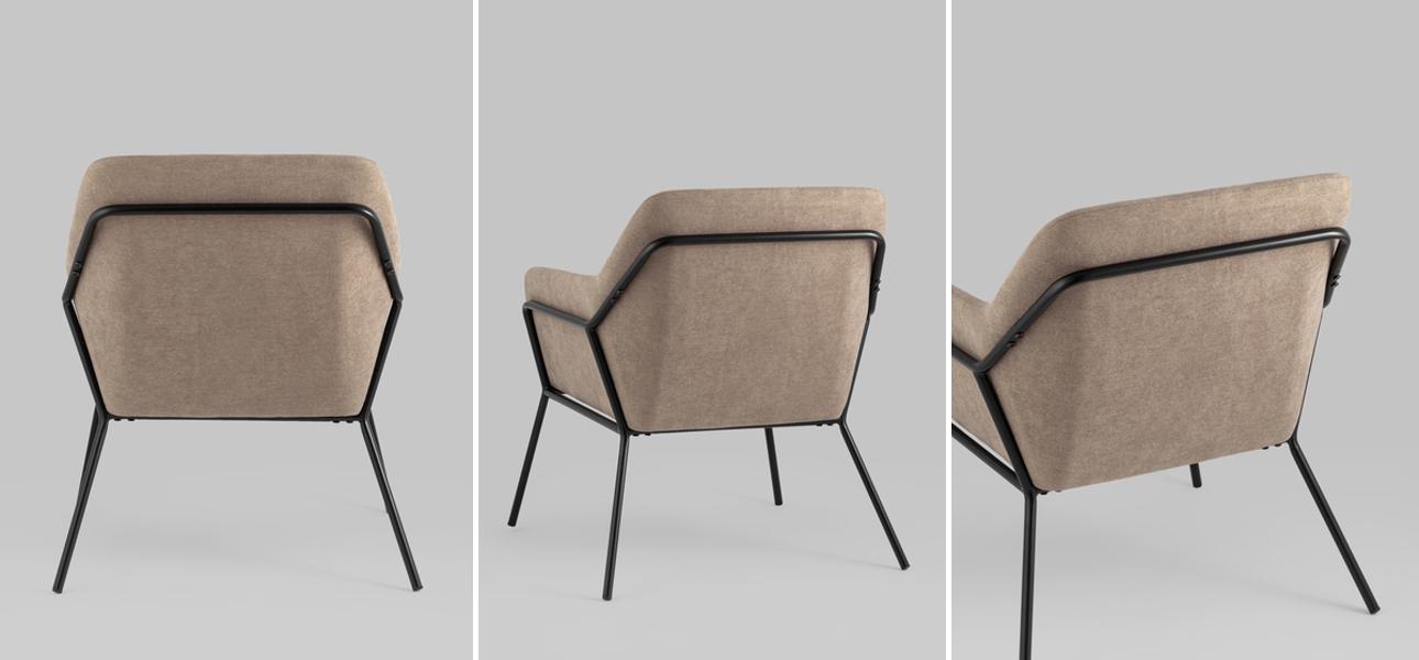 Кресло Branwen цвет бежевый - фото №1