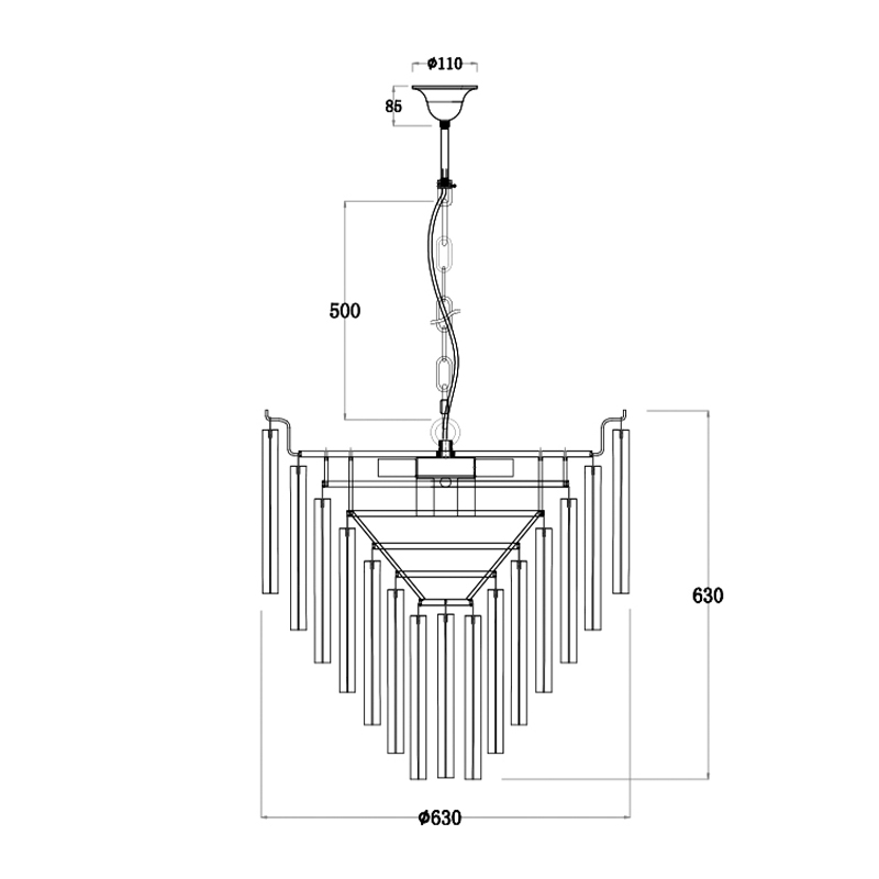 Люстра Eichholtz Chandelier Nova Chrome в Краснодаре