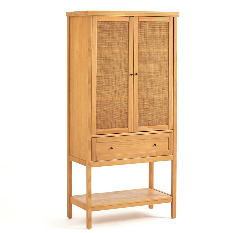 Шкаф Niels Wicker Cupboard 2 Doors Светлый дуб в Краснодаре | Loft Concept 