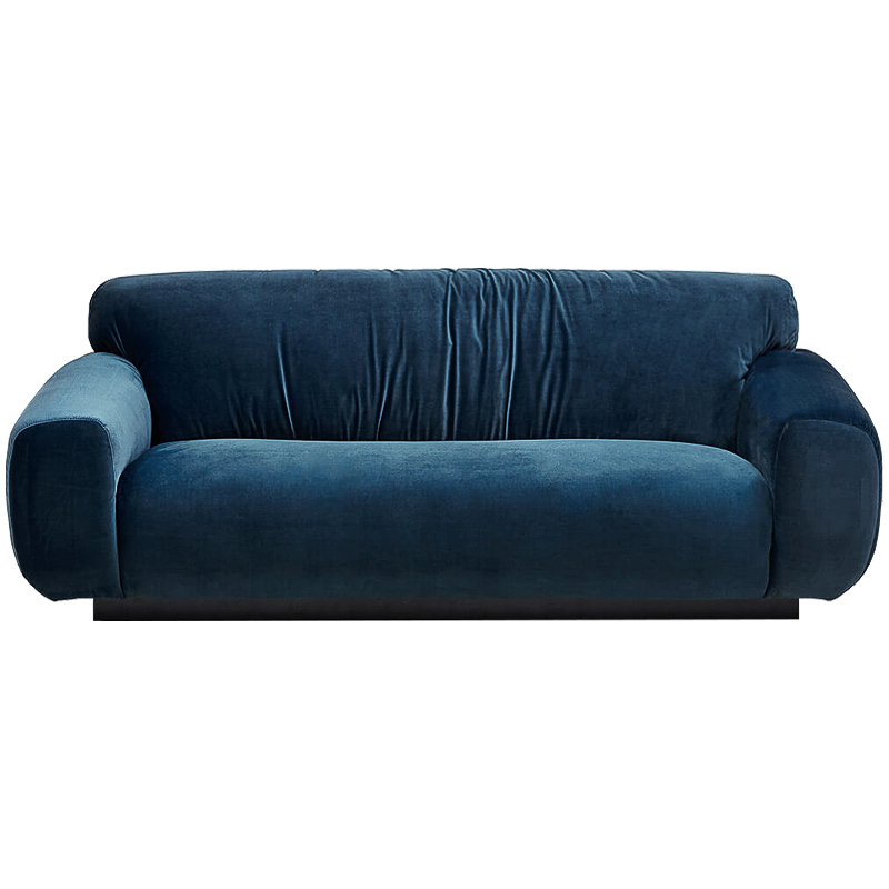 Диван Inesia Sofa blue Темно-синий Черный в Краснодаре | Loft Concept 