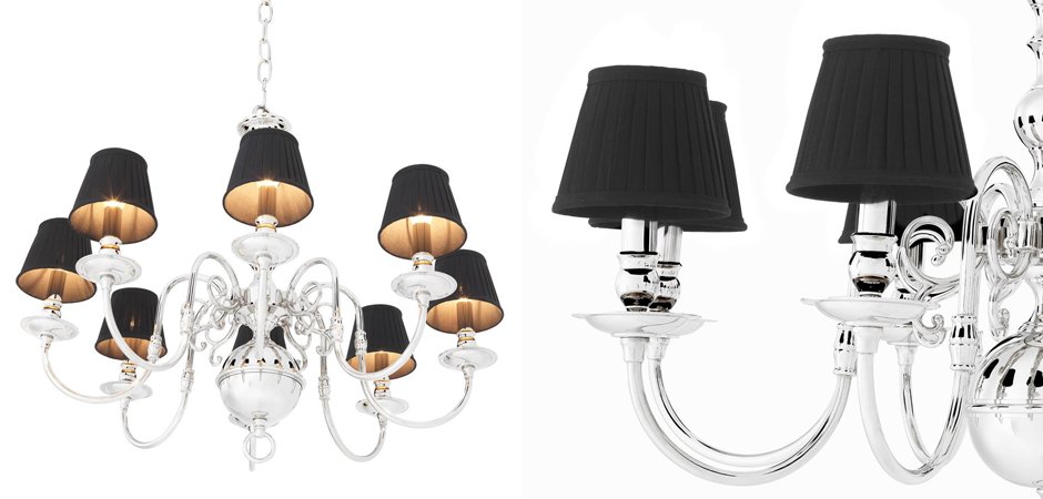 Люстра Eichholtz Chandelier Bourbon Nickel - Loft-Concept в Краснодаре