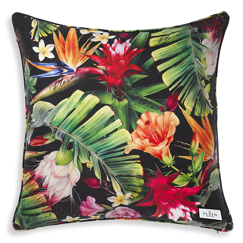 Подушка Philipp Plein Cushion Silk Jungledonna 70 x 70 Мульти в Краснодаре | Loft Concept 