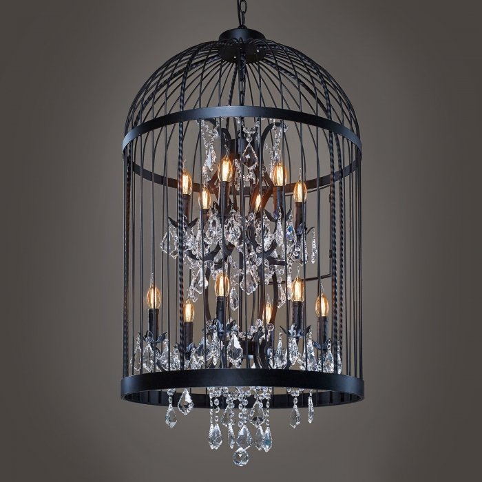 Люстра Steampunk Birdcage Chandelier 60 black Черный в Краснодаре | Loft Concept 