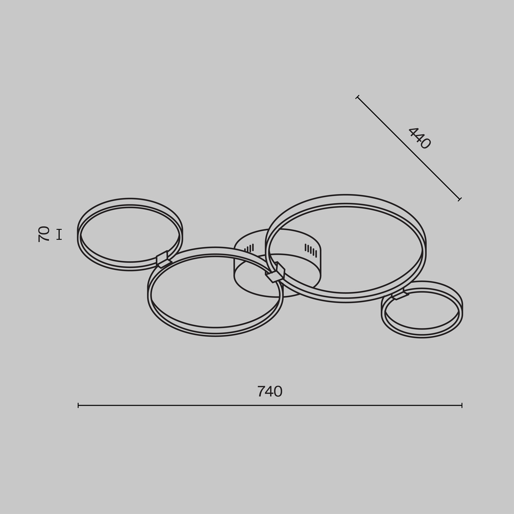 Потолочный светильник Olympia 3000-4000К 39Вт в Краснодаре