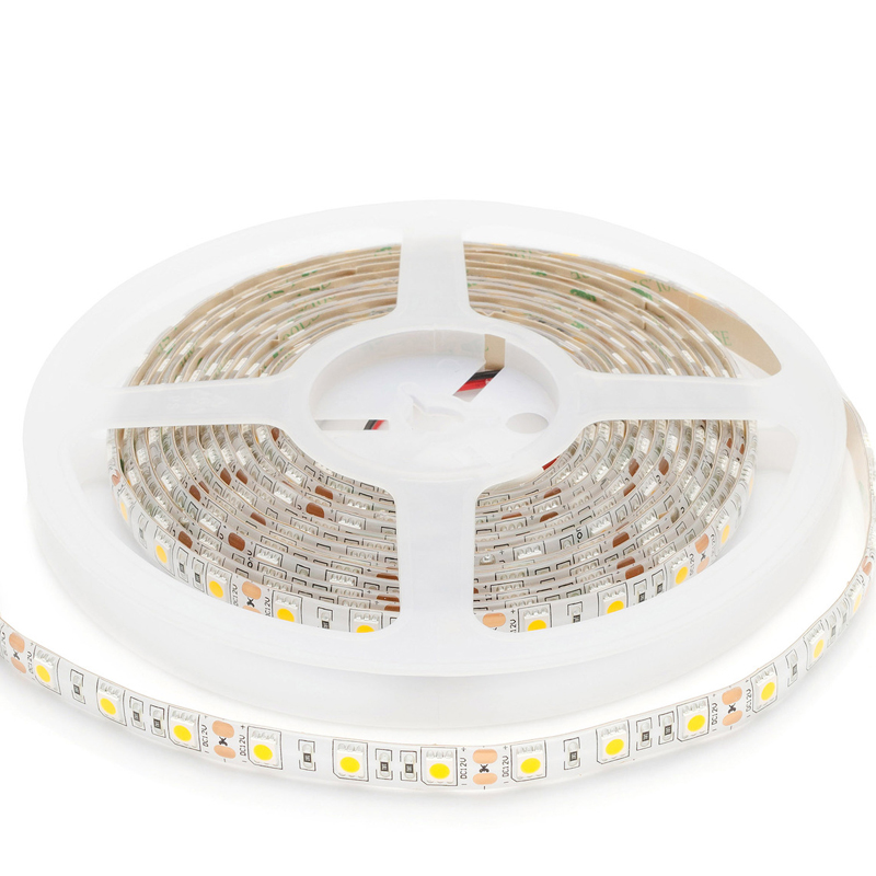 Светодиодная влагозащищенная лента 14,4W/m 60Led/m 5050SMD теплый белый Белый в Краснодаре | Loft Concept 