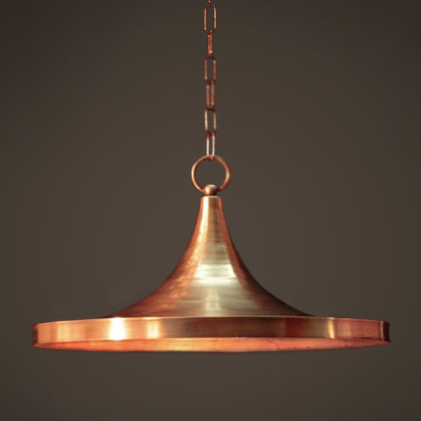 Подвесной светильник Copper Pendant Lamp Beat Light Wide Белый Медь Латунь в Краснодаре | Loft Concept 