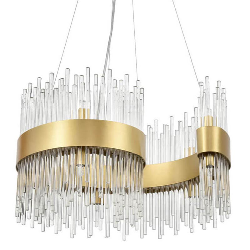 Люстра Nembus Chandelier 50 gold Прозрачный (Transparent) Золотой в Краснодаре | Loft Concept 