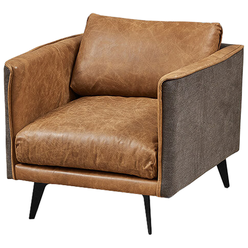 Кресло Caramel Leather & Textiles Armchair Карамель Серый в Краснодаре | Loft Concept 