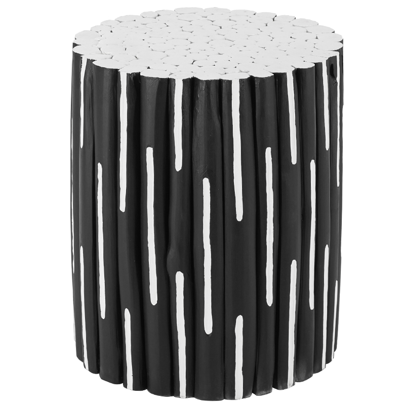 Приставной стол Table Licorice Sticks Black White Черно-белый в Краснодаре | Loft Concept 