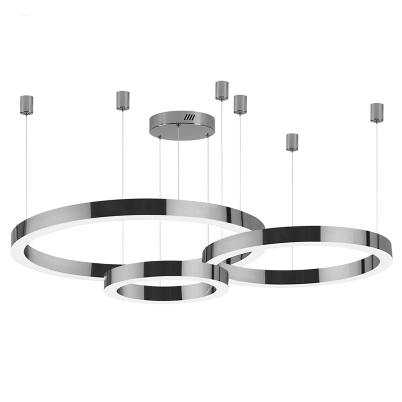 Люстра 3 Nickel Ring Horizontal Никель в Краснодаре | Loft Concept 