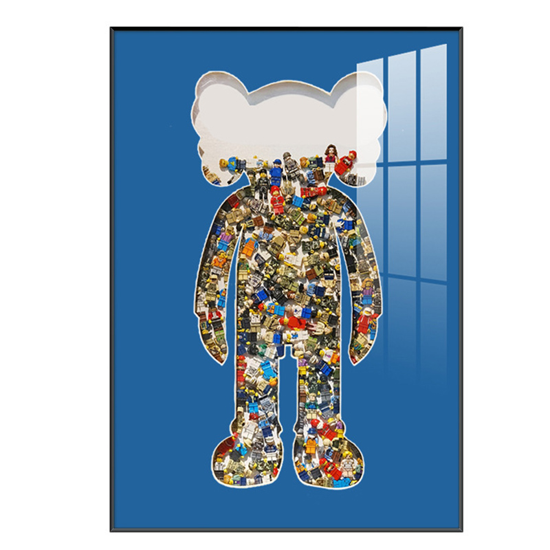 Постер Bearbrick Blue Мульти в Краснодаре | Loft Concept 