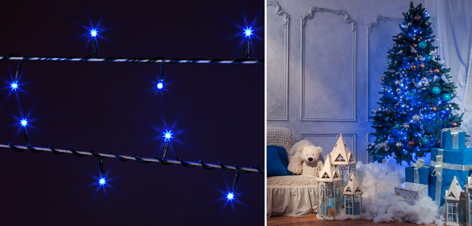 Интерьерная Гирлянда Синие диоды - Loft-Concept в Краснодаре