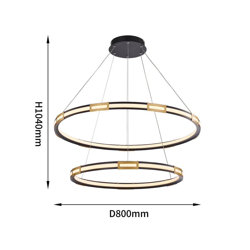 Двойная кольцевая светодиодная люстра Range в Краснодаре