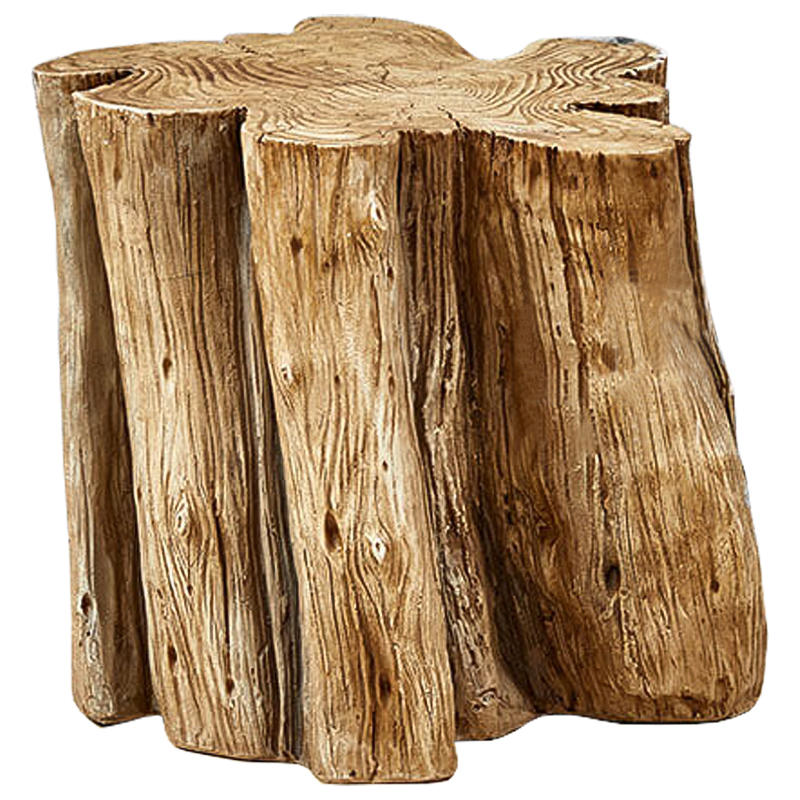 Приставной стол Wavy Stump Side Table Коричневый в Краснодаре | Loft Concept 