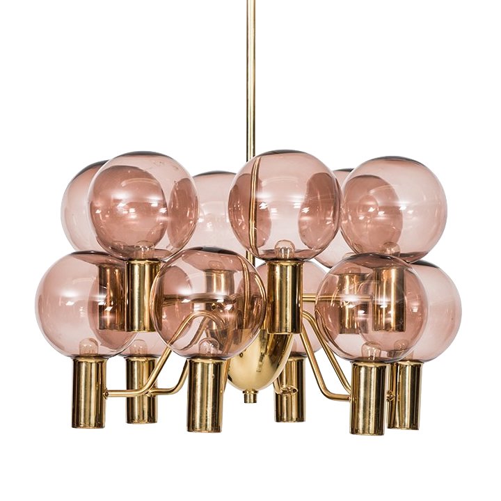 Люстра Hans-Agne Jakobsson Ceiling Lamps Глянцевое золото Розовый (Rose) в Краснодаре | Loft Concept 