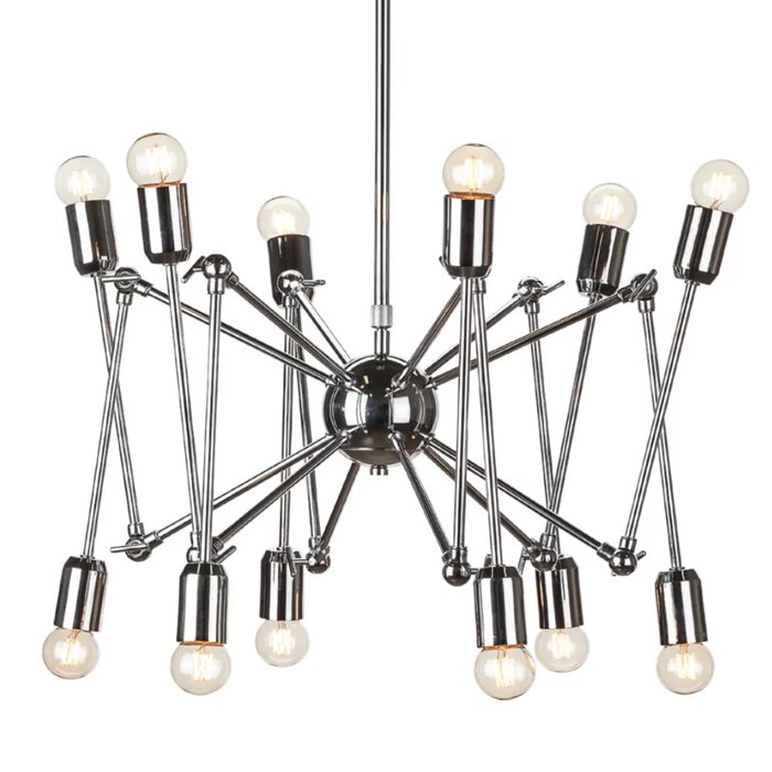 Подвесной светильник LOFT SPUTNIK CHANDELIER SPIDER Silver Серебряный в Краснодаре | Loft Concept 