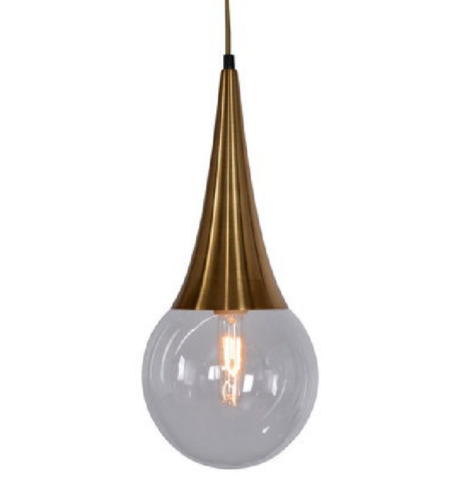 Подвесной светильник Drop Pendant lamp Латунь Античная полированная в Краснодаре | Loft Concept 