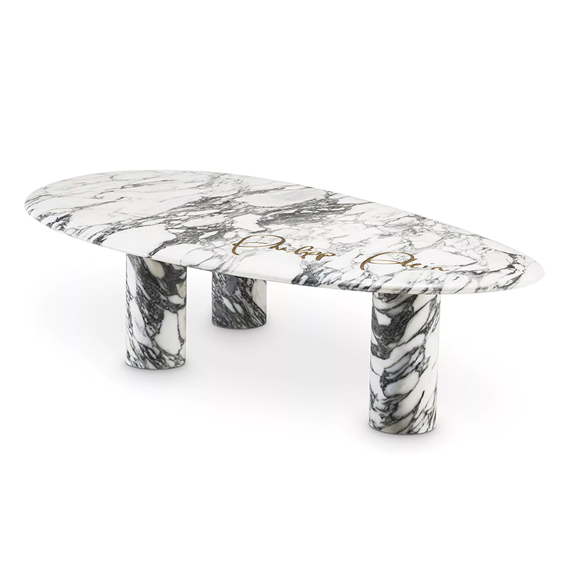 Кофейный стол Philipp Plein Coffee Table Forte Белый Белый Мрамор Bianco в Краснодаре | Loft Concept 