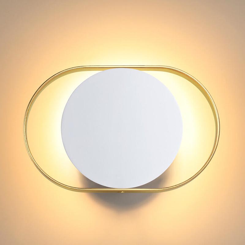 Бра Globo Ocular Sconce Oval White Золотой Белый в Краснодаре | Loft Concept 