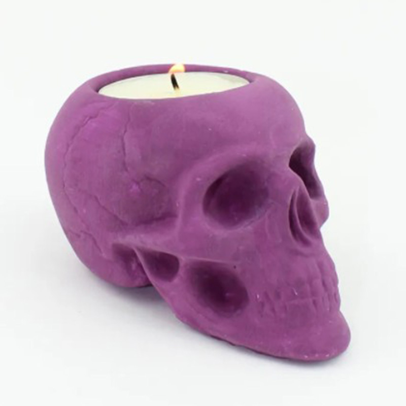 Подсвечник Purple Skull Пурпурный в Краснодаре | Loft Concept 