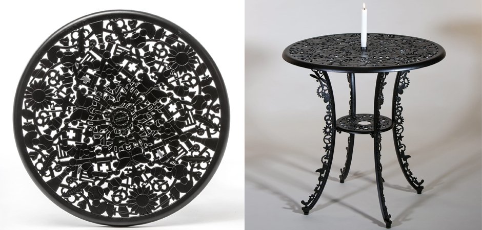 Обеденный стол Industry Collection ALUMINIUM TABLE – BLACK - фото №1