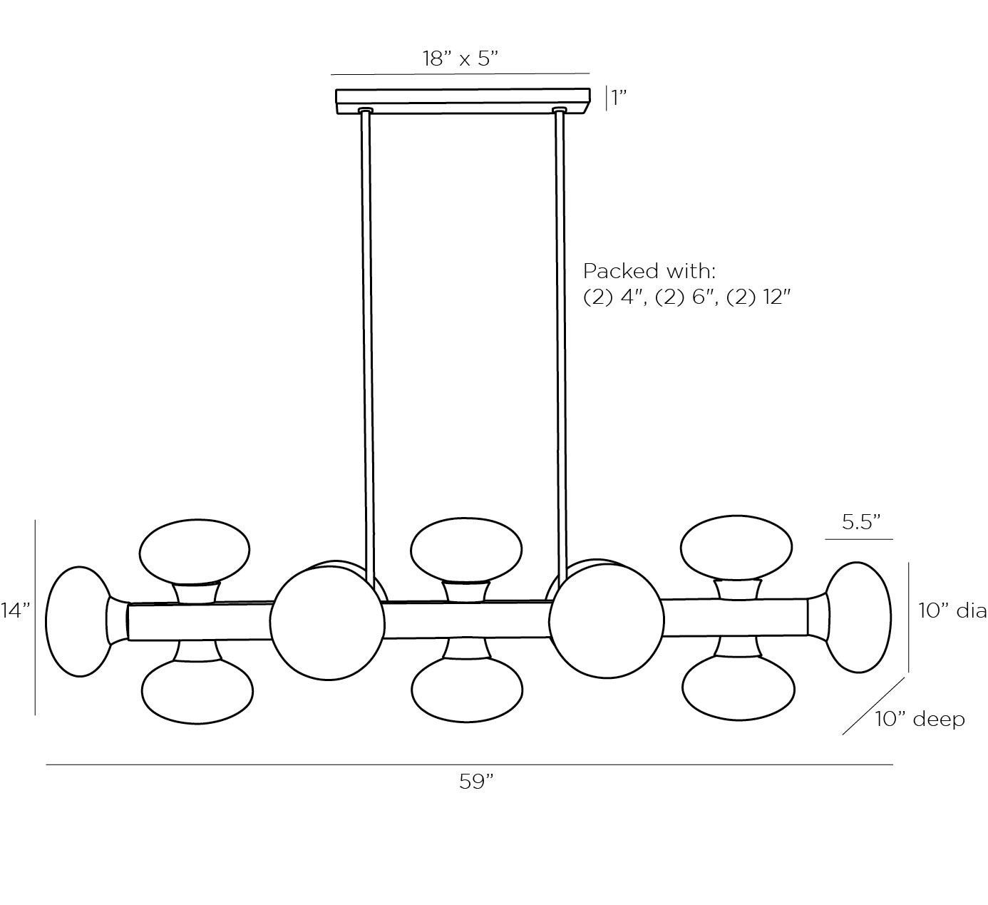 Люстра Arteriors KLARISSA CHANDELIER в Краснодаре